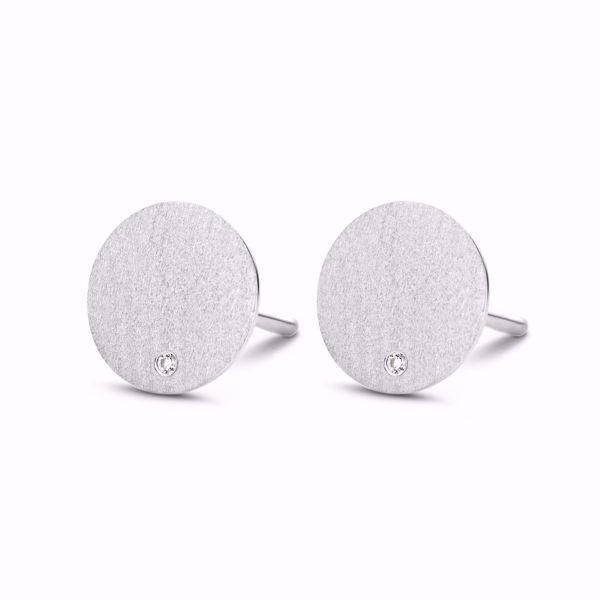 Bilde av Glow stud 0,01ct W/VS - sølv