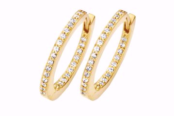 Bilde av Passion Hoop Goldplated cz - small