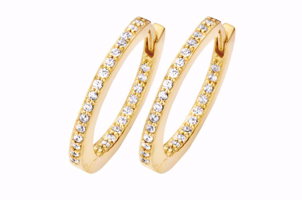 Bilde av Passion Hoop Goldplated cz - small