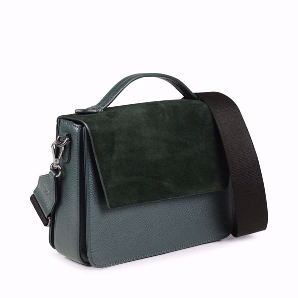 Bilde av Luna Crossbody Bag, Suede Mix Dark Green