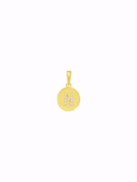 Bilde av 140092 GD CLASSIC BOKSTAV GULLTAGS - N - LEVERES UTEN KJEDE
