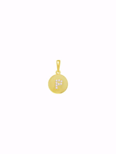 Bilde av 140094 GD CLASSIC BOKSTAV GULLTAGS - P - LEVERES UTEN KJEDE