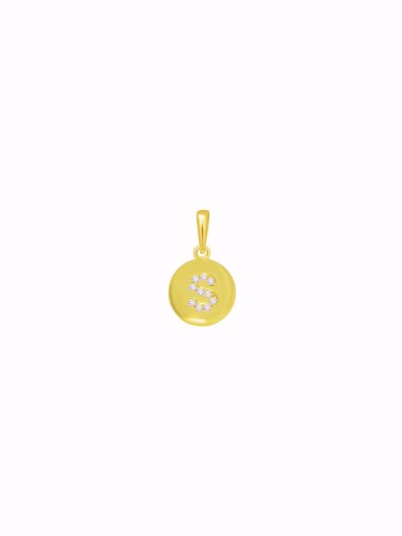 Bilde av 140096 GD CLASSIC BOKSTAV GULLTAGS - S - LEVERES UTEN KJEDE