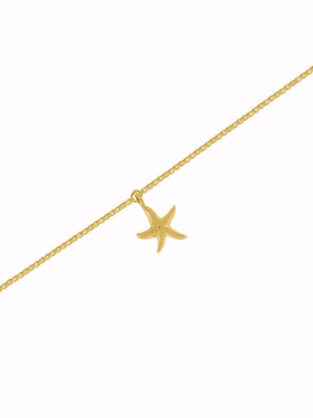 Bilde av FANTASEA SJØSTJERNE ARMBÅND I FORGYLT SØLV (250580)