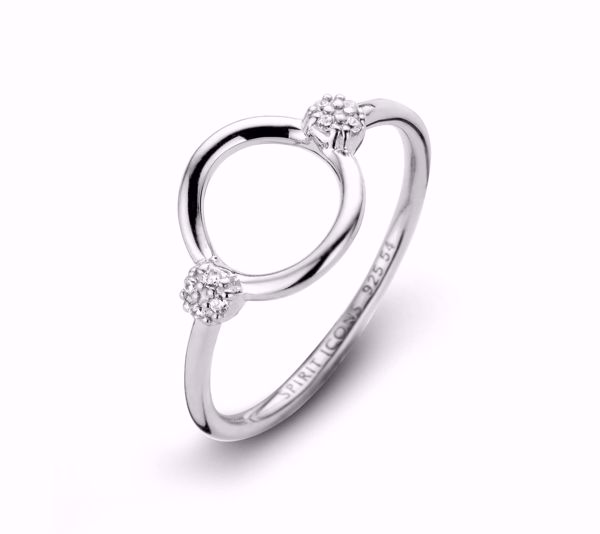 Bilde av Perfection Ring med zirkon, sølv