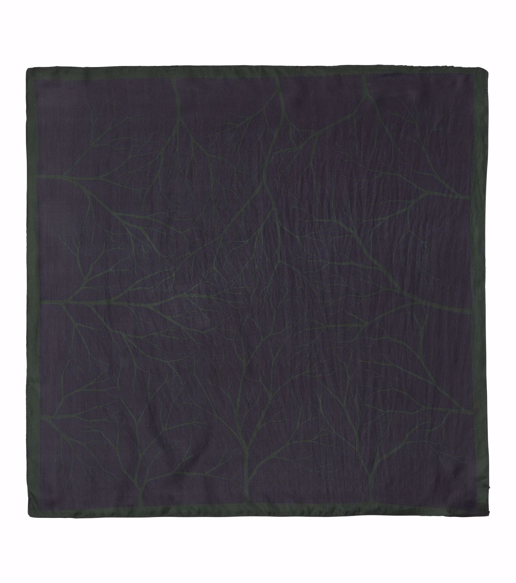 Forest Silk Scarf Black Gullsmed Danielsen