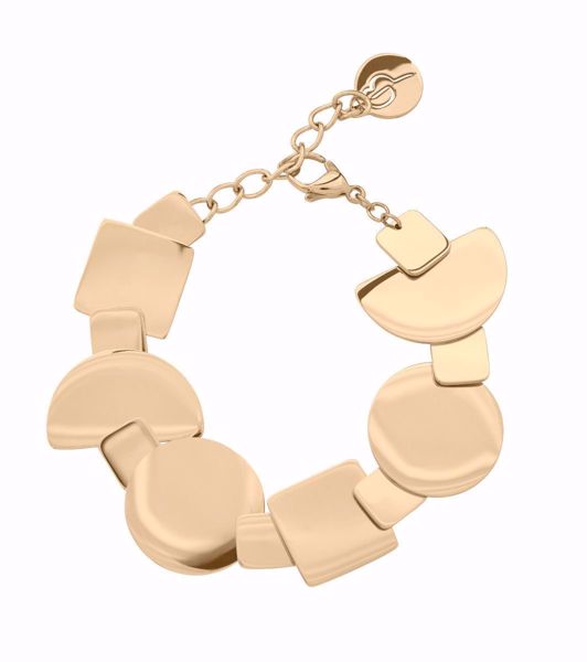 Bilde av 109280 SHAPES BRACELET GOLD