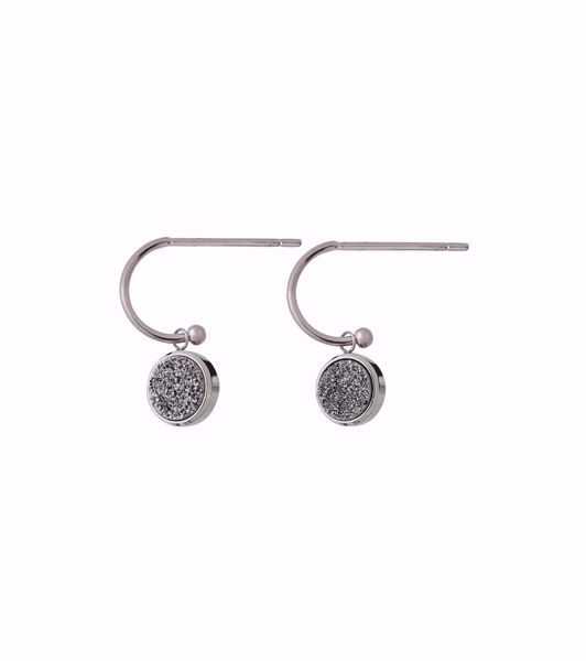 Bilde av 111187 ESTELLE EARRINGS SILVERY STEEL