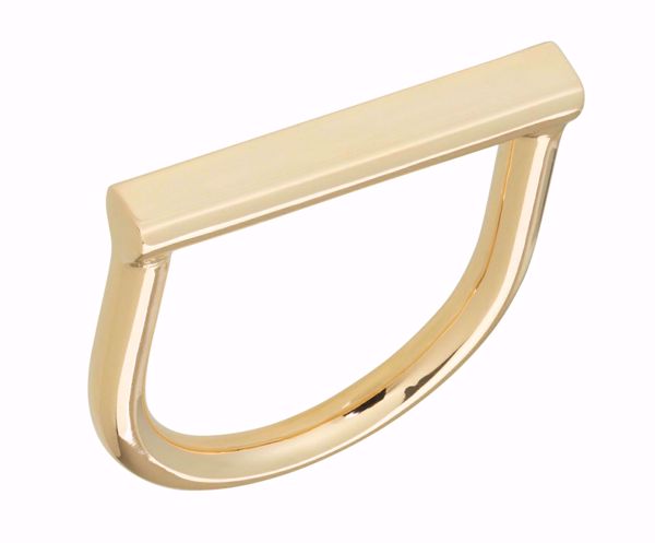 Bilde av MIU ring 14K flat topp str. 54