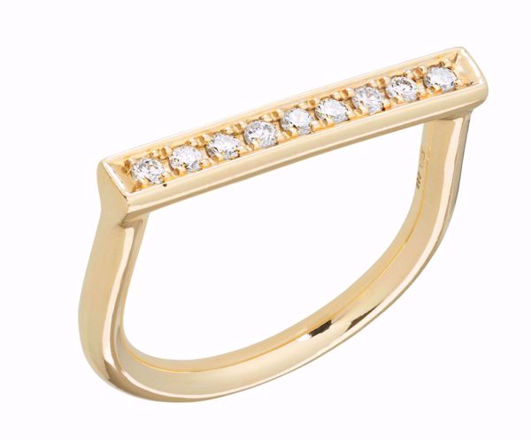 Bilde av MIU ring,14 kt m/9x0,02 ctW/VS