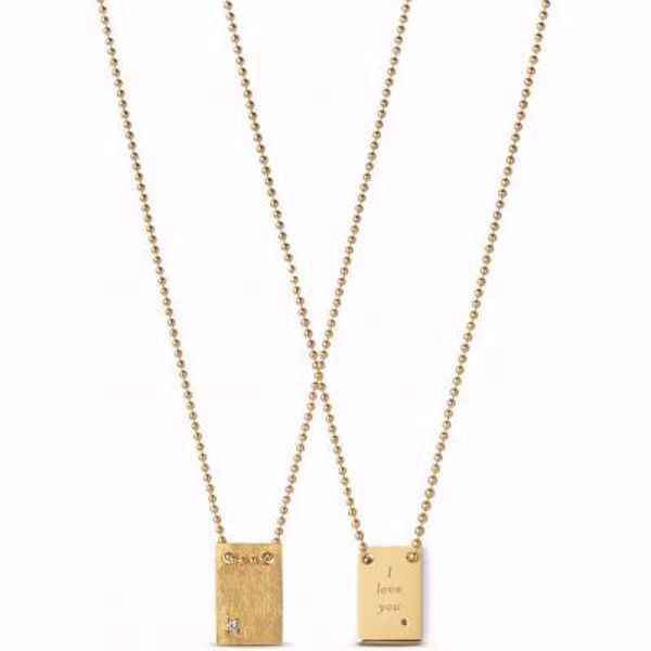 Bilde av Necklace I Love You, forgylt