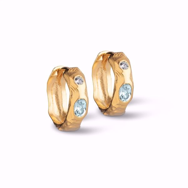 Bilde av Hoops Leonora Blue White, gullforgylt