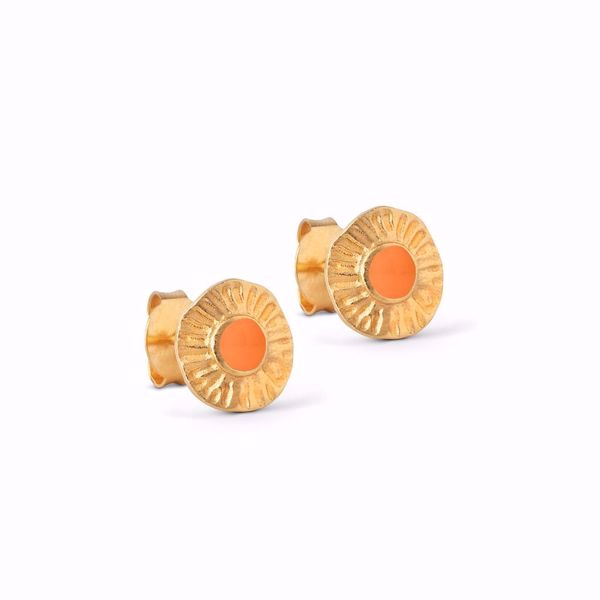 Bilde av Stud Shell Clementine, gullforgylt