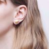 Bilde av SEASHELL BIRTH OF VENUS GOLDPLATED EARRINGS