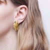 Bilde av PEBBLE ROCK FRAGMENT GOLDPLATED EARRINGS (3901G)