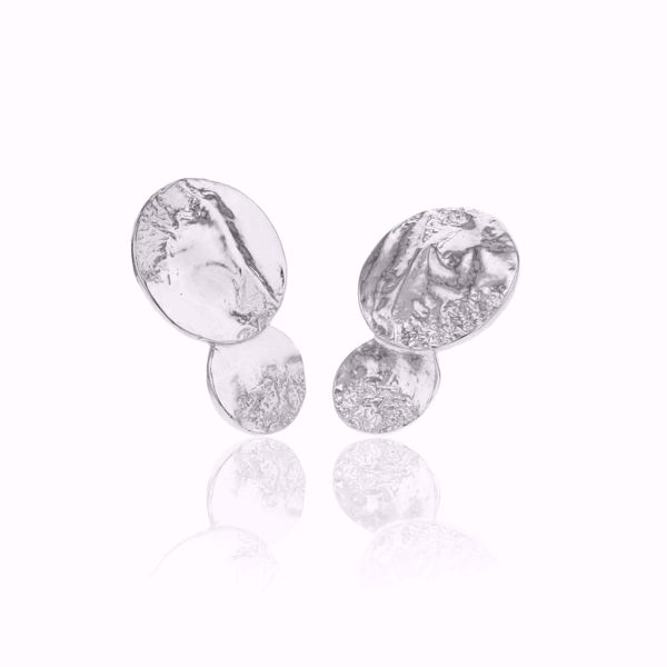 Bilde av SPACE SOLAR SYSTEM MIDI SILVER EARRINGS