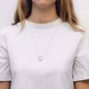 Bilde av GRIT EROSION CIRCLE SILVER NECKLACE 60 CM