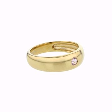 Bilde av ELEMENTS CLASSICAL PERSPECTIVE RING GOLDPLATED 