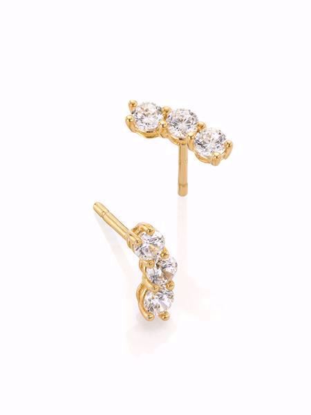 Bilde av 260081 GD 1370 JULIA ØREPYNT I GULL MED ZIRKONIA