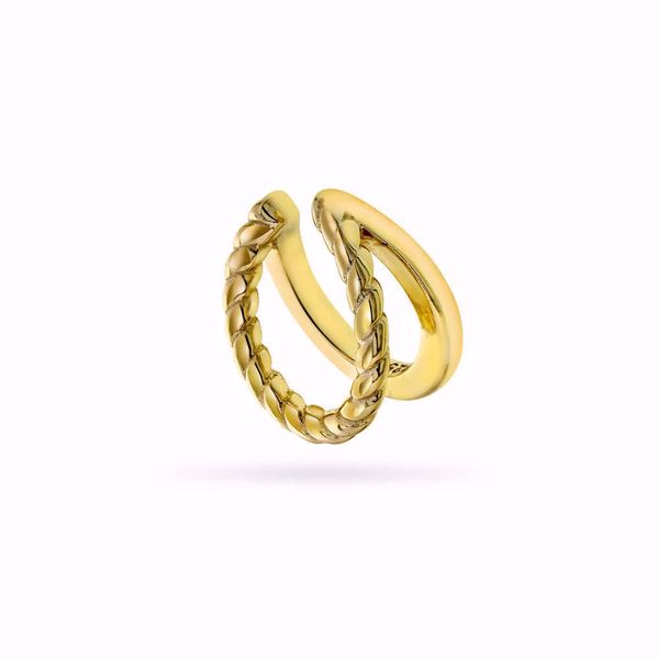 Bilde av 38233 EAR CUFF I SØLV - FORGYLT H:11 MM B:7 MM