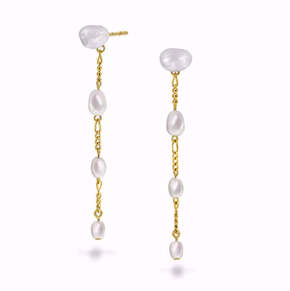 Bilde av JANNE FORMOE ØREDOBBER I SØLV MED FERSKVANNSPERLE (38172)