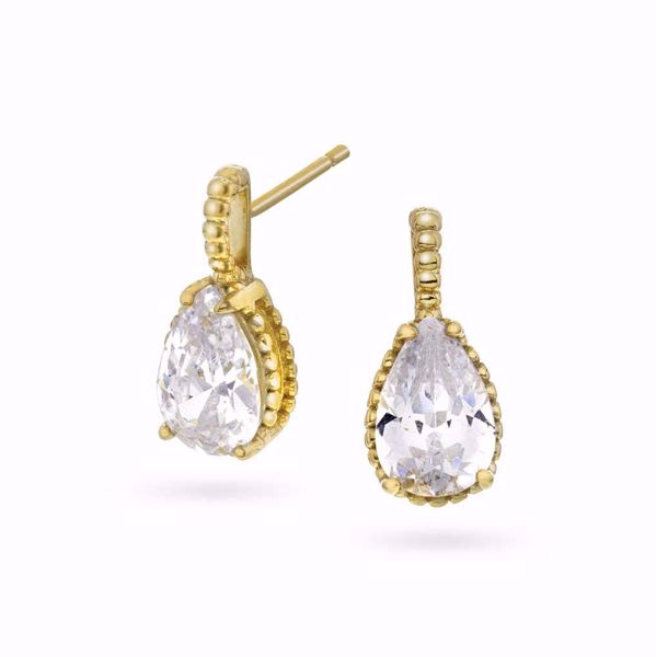 Bilde av JANNE FORMOE ØREDOBBER I SØLV MED ZIRKONIA (38172)