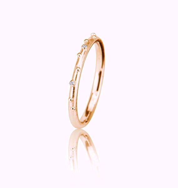 Noën Jewellery Shine Diamantring - 585 rosegull 0,015 ct. TWVS