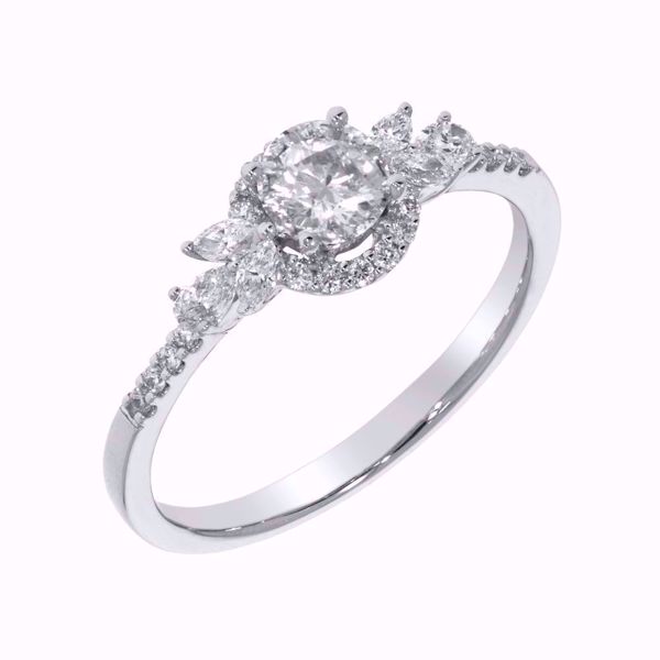 Primrose Diamantring - 585 hvitt gull 0,674 ct. WSI