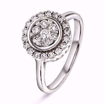 EC 1914 Diamantring - 585 hvitt gull 0,50 ct. WSI