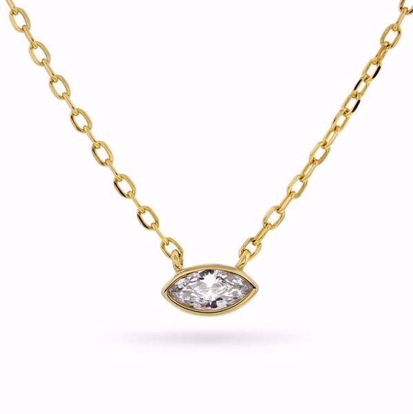 Bilde av SMYKKE I GULLFORGYLT SØLV MED ZIRKONIA (990771)