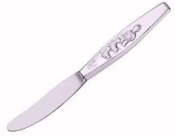 Sølvkniv til gutt med motiv inspirert av "Bæ Bæ lille lam".