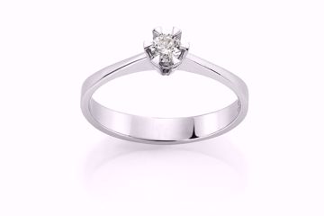 Märtha Diamantring - 585 hvitt gull 0,15 ct. WSI