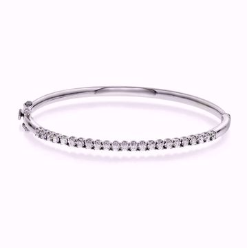 Armring - 585 hvitt gull med diamanter 0,50 ct. WSI