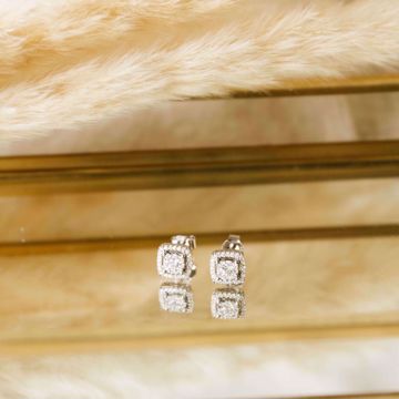 EC 1914 Diamantøredobber - 585 hvitt gull 0,50 ct. WSI.