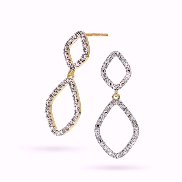 EC 1914 Diamantøredobber - 585 hvitt gull 0,084 ct. WSI