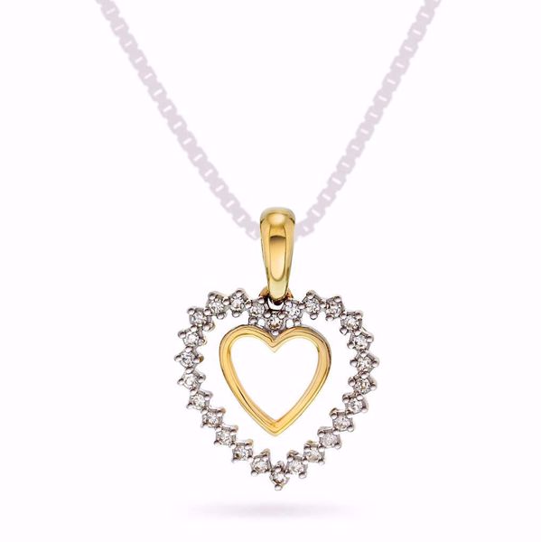 Bilde av ANHENG I GULT GULL MED DIAMANTER 0,10 CT WP (59130)