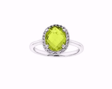 Bilde av RING 0.14CT WSI PERIDOT, HV. 585 (56494)