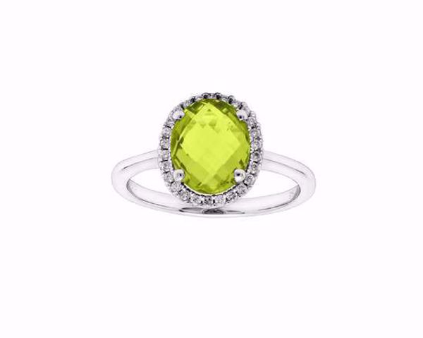 Bilde av RING 0.14CT WSI PERIDOT, HV. 585 (56494)