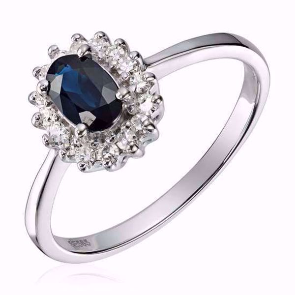 Safir ring med diamanter shop
