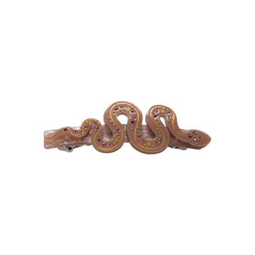 Bilde av Snake Big Hairclip Brown