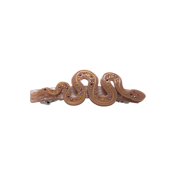 Bilde av Snake Big Hairclip Brown