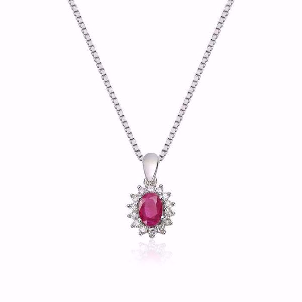 Bilde av ANHENG ROSETT 0,14CT WSI RUBIN HV 585 (27225)
