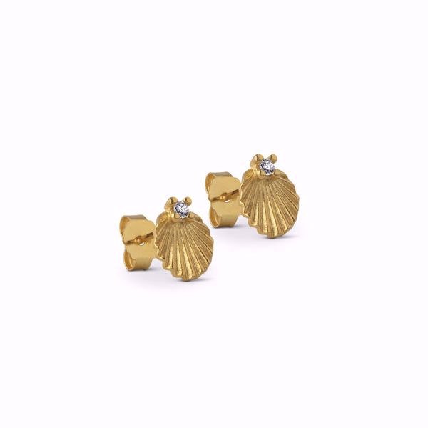 Bilde av Edna Stud - Goldplated w.zirk.