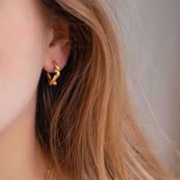 Bilde av Hoops Ellie Goldplated