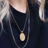 Bilde av FACES SQUARE NECKLACE SILVER 