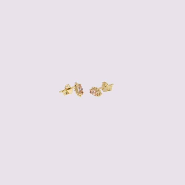 Bilde av VENUS FLORENCE EARRINGS GOLD PLATED SILVER 