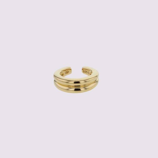 Bilde av FACES DISCOVER EAR CUFFS GOLD PLATED SILVER 