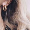 Bilde av FACES EARRING BACKS WITH CHAIN SILVER