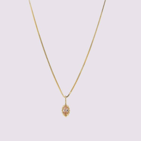 Bilde av VENUS FLORENCE NECKLACE GOLD PLATED SILVER NECKLACE
