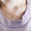 Bilde av VENUS FLORENCE NECKLACE GOLD PLATED SILVER NECKLACE